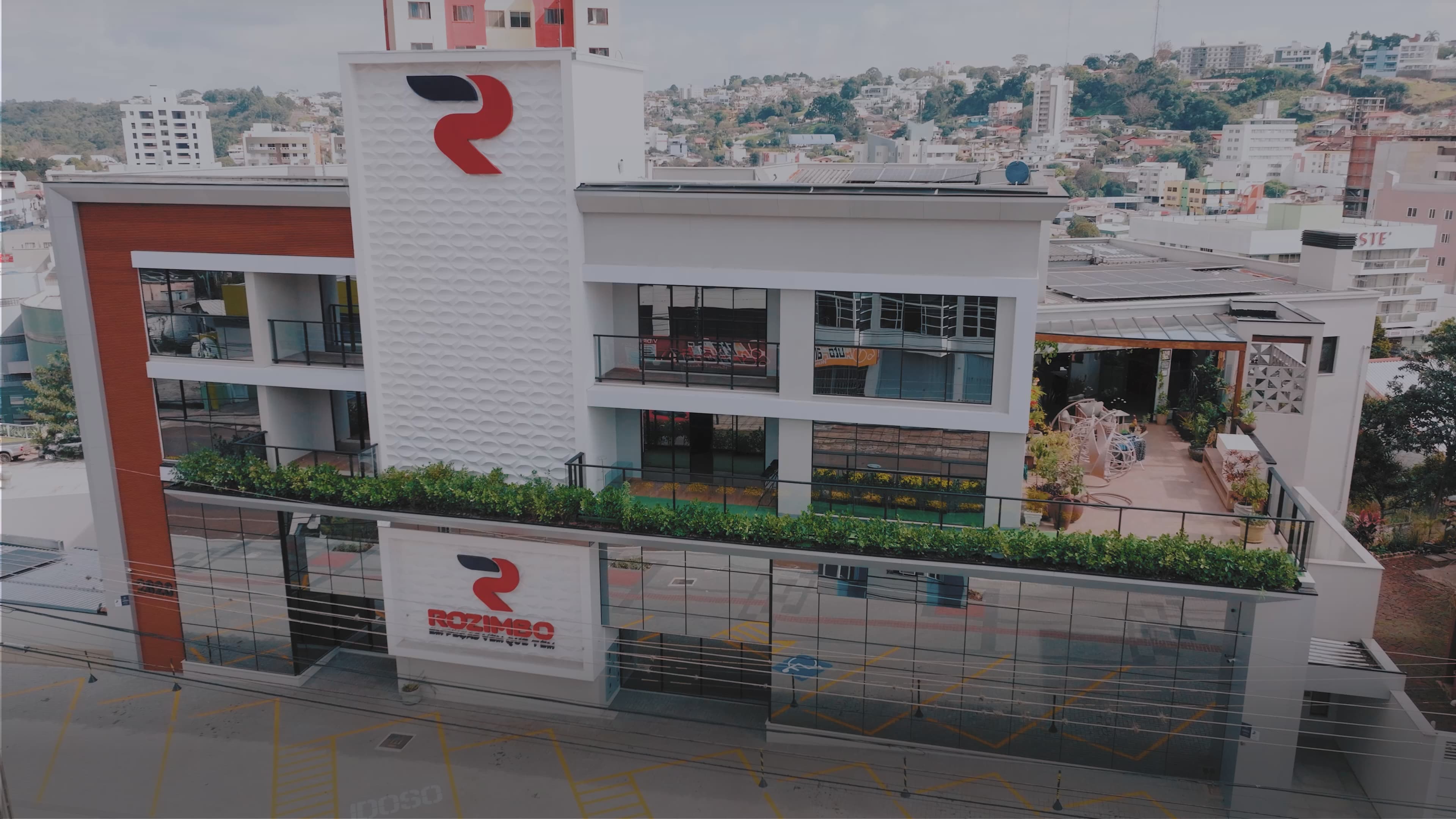 Foto aérea da cidade de pato branco